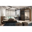 Guarda-roupa Solteiro 207cm 2 Portas 5 Gavetas Com Espelho Au