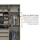 Guarda-roupa Solteiro 2 Portas 100% Mdf Marsala Panna
