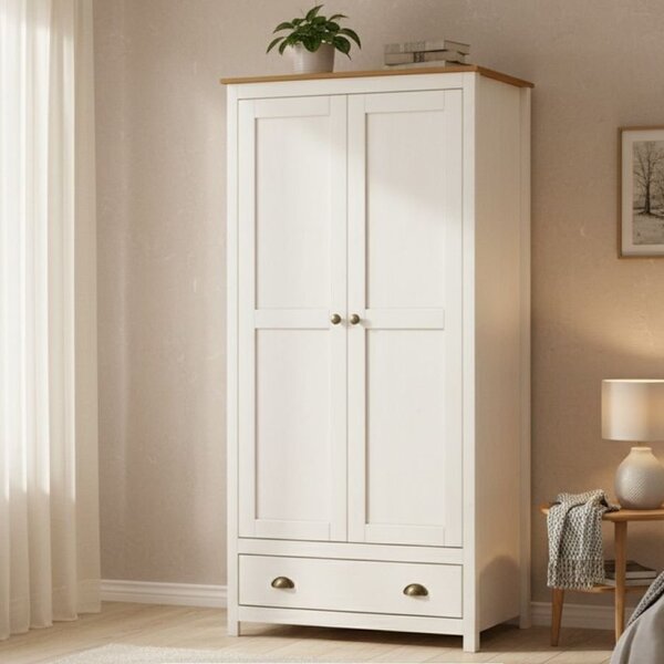 Guarda-roupa Solteiro 2 Portas 1 Gaveta Topázio 100% Madeira