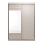 Guarda-roupa Solteiro 2 Portas 1 Porta Com Espelho Samambaia