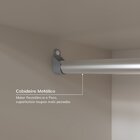 Guarda-roupa Solteiro 2 Portas 1 Porta Com Espelho Samambaia