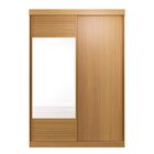 Guarda-roupa Solteiro 2 Portas 1 Porta Com Espelho Samambaia