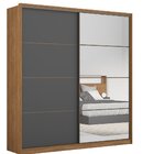 Guarda Roupa Solteiro 2 Portas 1 Porta Espelho Flex Belga Ii