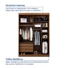 Guarda-roupa Solteiro 2 Portas 1 Porta Ripada Samambaia Cabec