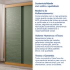 Guarda-roupa Solteiro 2 Portas 1 Porta Ripada Samambaia Cabec