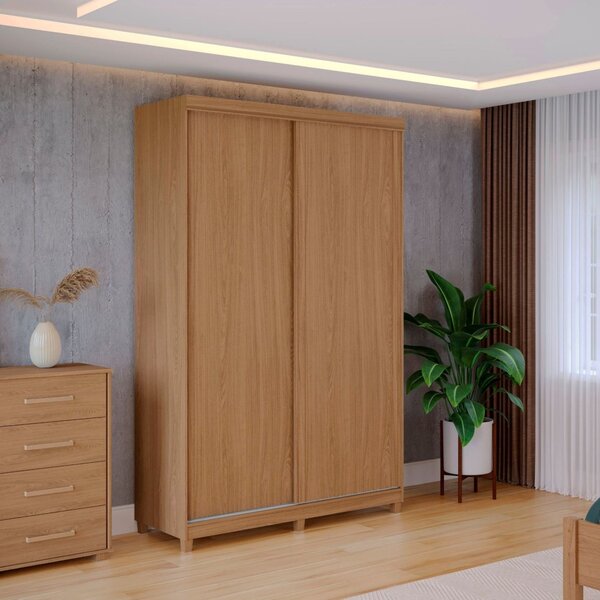 Guarda Roupa Solteiro 2 Portas 2 Gavetas 100% Mdf Dalas  Frei