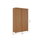 Guarda Roupa Solteiro 2 Portas 2 Gavetas 100% Mdf Dalas  Frei