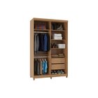 Guarda Roupa Solteiro 2 Portas 2 Gavetas 100% Mdf Dalas  Frei