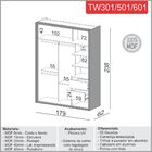 Guarda-roupa Solteiro 2 Portas 2 Gavetas 100% Mdf Off White T