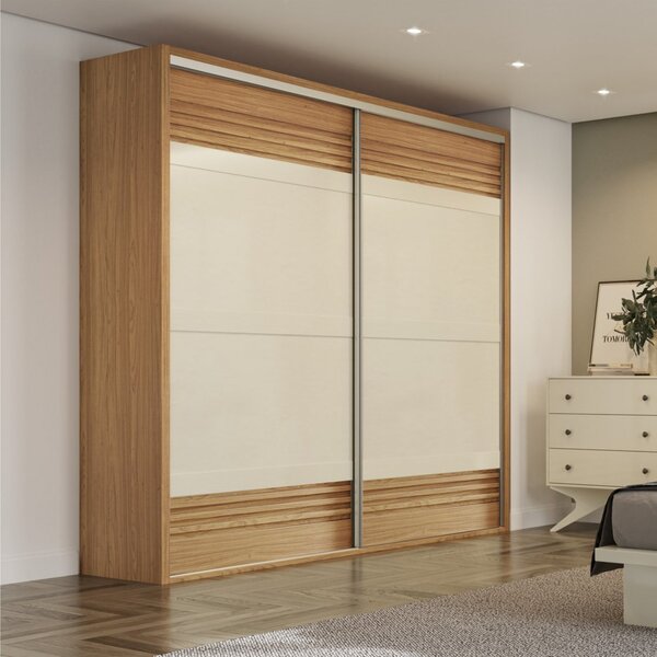 Guarda-roupa Solteiro 2 Portas 2 Gavetas 222,8cm Dalla Costa