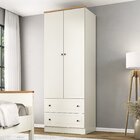 Guarda-roupa Solteiro 2 Portas 2 Gavetas Ananda Cabecasa Made