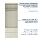Guarda-roupa Solteiro 2 Portas 2 Gavetas Ananda Cabecasa Made