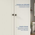 Guarda-roupa Solteiro 2 Portas 2 Gavetas Ananda Cabecasa Made