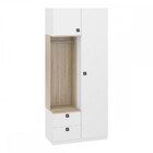 Guarda-roupa Solteiro 2 Portas 2 Gavetas Branco Tx/aveiro - M