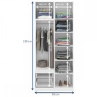 Guarda-roupa Solteiro 2 Portas 2 Gavetas Branco Tx - Móveis B