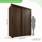 Guarda Roupa Solteiro 2 Portas 2 Gavetas Costa Rica