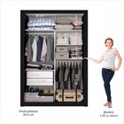 Guarda Roupa Solteiro 2 Portas 2 Gavetas Costa Rica Sallêto M