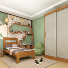 Guarda Roupa Solteiro 2 Portas 2 Gavetas - Firenze-cinamomo -