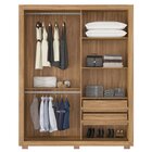 Guarda Roupa Solteiro 2 Portas 2 Gavetas Ibirapuera Demóbile