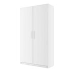 Guarda Roupa Solteiro 2 Portas 2 Gavetas Ímola  Branco