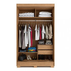 Guarda Roupa Solteiro 2 Portas 2 Gavetas Ruby Fama Móveis