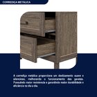 Guarda-roupa Solteiro 2 Portas 2 Gavetas Santana Imbuia Natur