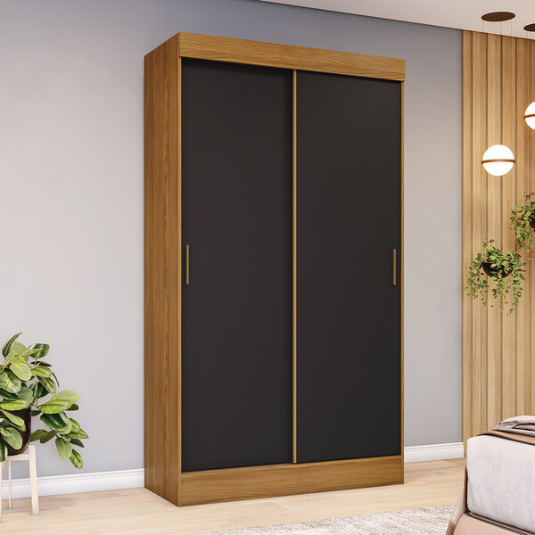 Guarda Roupa Solteiro 2 Portas 2 Gavetas Toni Casa 812