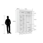 Guarda-roupa Solteiro 2 Portas 3 Gavetas 100% Mdf Qualita Car