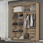 Guarda-roupa Solteiro 2 Portas 3 Gavetas 100% Mdf Qualita Car