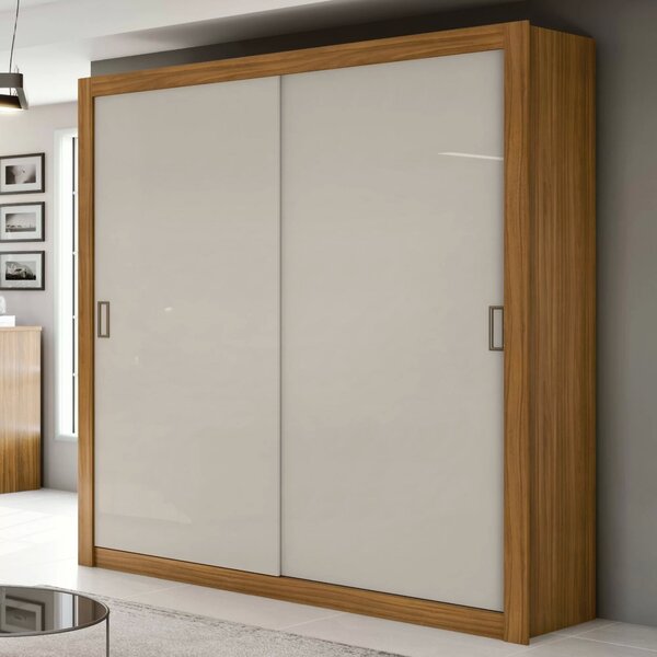 Guarda-roupa Solteiro 2 Portas 3 Gavetas Apoena Rovere Natura