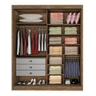 Guarda Roupa Solteiro 2 Portas 3 Gavetas - Atenas-ypê/off Whi