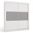 Guarda-roupa Solteiro 2 Portas 3 Gavetas Branco M552 - Kappes