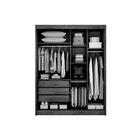 Guarda Roupa Solteiro 2 Portas 3 Gavetas Com Espelho Virtus P