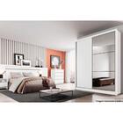 Guarda Roupa Solteiro 2 Portas 3 Gavetas Com Espelho Virtus P