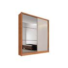 Guarda Roupa Solteiro 2 Portas 3 Gavetas Com Espelho Virtus P