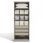 Guarda-roupa Solteiro 2 Portas 3 Gavetas Modulado Conect L563