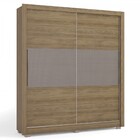 Guarda-roupa Solteiro 2 Portas 3 Gavetas Nogueira Cbpm552 - K