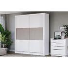 Guarda-roupa Solteiro 2 Portas 3 Gavetas Nogueira M552 - Kapp