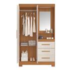 Guarda Roupa Solteiro 2 Portas 3 Gavetas Nt6020 Nótável Móveis