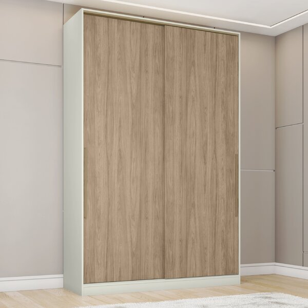 Guarda Roupa Solteiro 2 Portas 3 Gavetas Predileto  Areia Hp/