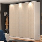 Guarda Roupa Solteiro 2 Portas 3 Gavetas Rc2006 Branco/noce