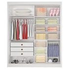 Guarda Roupa Solteiro 2 Portas 3 Gavetas - Santorini-branco -