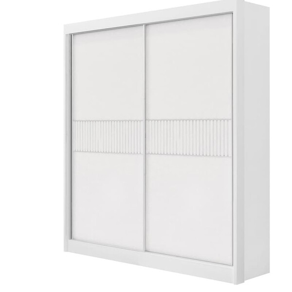 Guarda Roupa Solteiro 2 Portas 3 Gavetas - Santorini Ripado-b