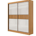 Guarda Roupa Solteiro 2 Portas 3 Gavetas - Santorini Ripado-c