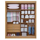 Guarda Roupa Solteiro 2 Portas 3 Gavetas - Santorini Ripado-c