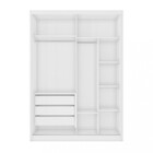 Guarda Roupa Solteiro 2 Portas 3 Gavetas Soul Casa D