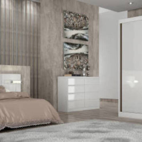 Guarda Roupa Solteiro 2 Portas 3 Gavetas - Toledo-branco - Mó