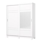 Guarda Roupa Solteiro 2 Portas 3 Gavetas Turin  Branco/branco