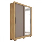 Guarda-roupa Solteiro 2 Portas 4 Gavetas Com Espelho Flex Lam