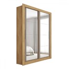 Guarda-roupa Solteiro 2 Portas 4 Gavetas Com Espelho Flex Lam